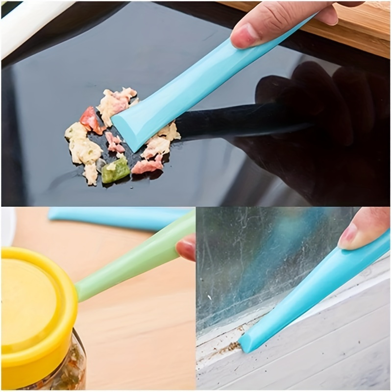 Cleaning Scraper Tool Kitchen Plastic Scraper Multipurpose Stiff Grill  Scraper Scratch Free Cleaning Tool Can Opener Sticker Scraper Label Remover  Gum