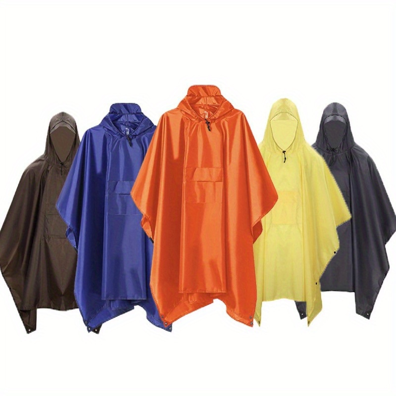 

3-in-1 Cloak Raincoat, Adult Outdoor Polyester Poncho For Hiking Cycling