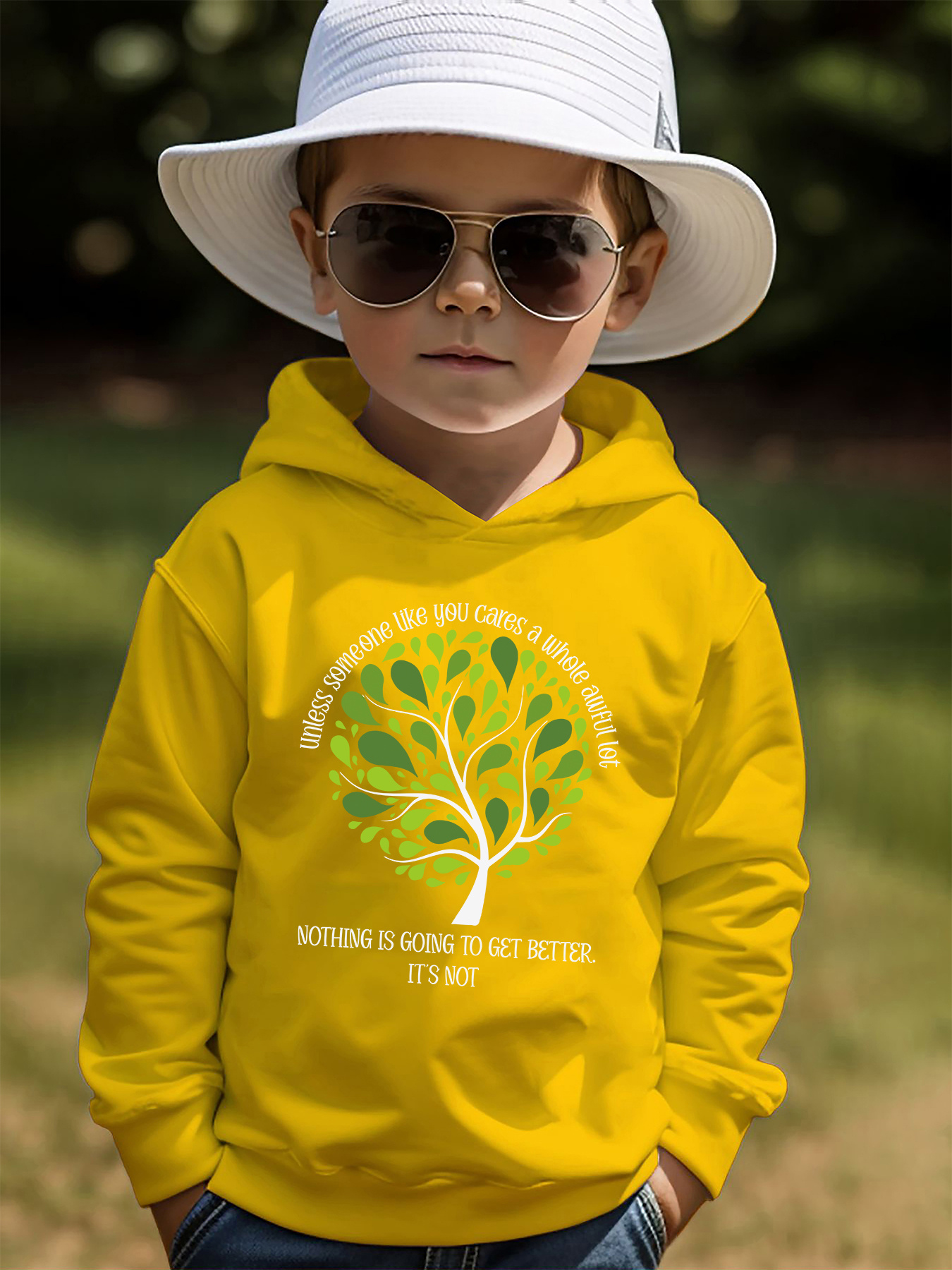 Sudadera capucha árbol niño, Sudaderas para niño