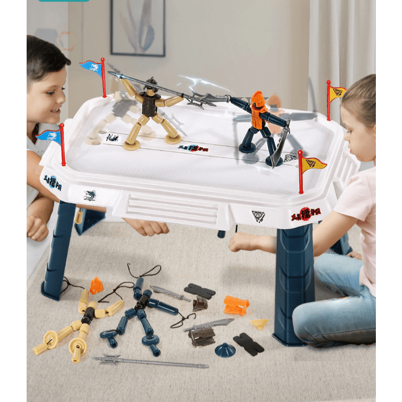 Wooden Fighter Wooden Bots Battle Game DIY Bamboo Man Battle Set Adults and  Family – the best products in the Joom Geek online store
