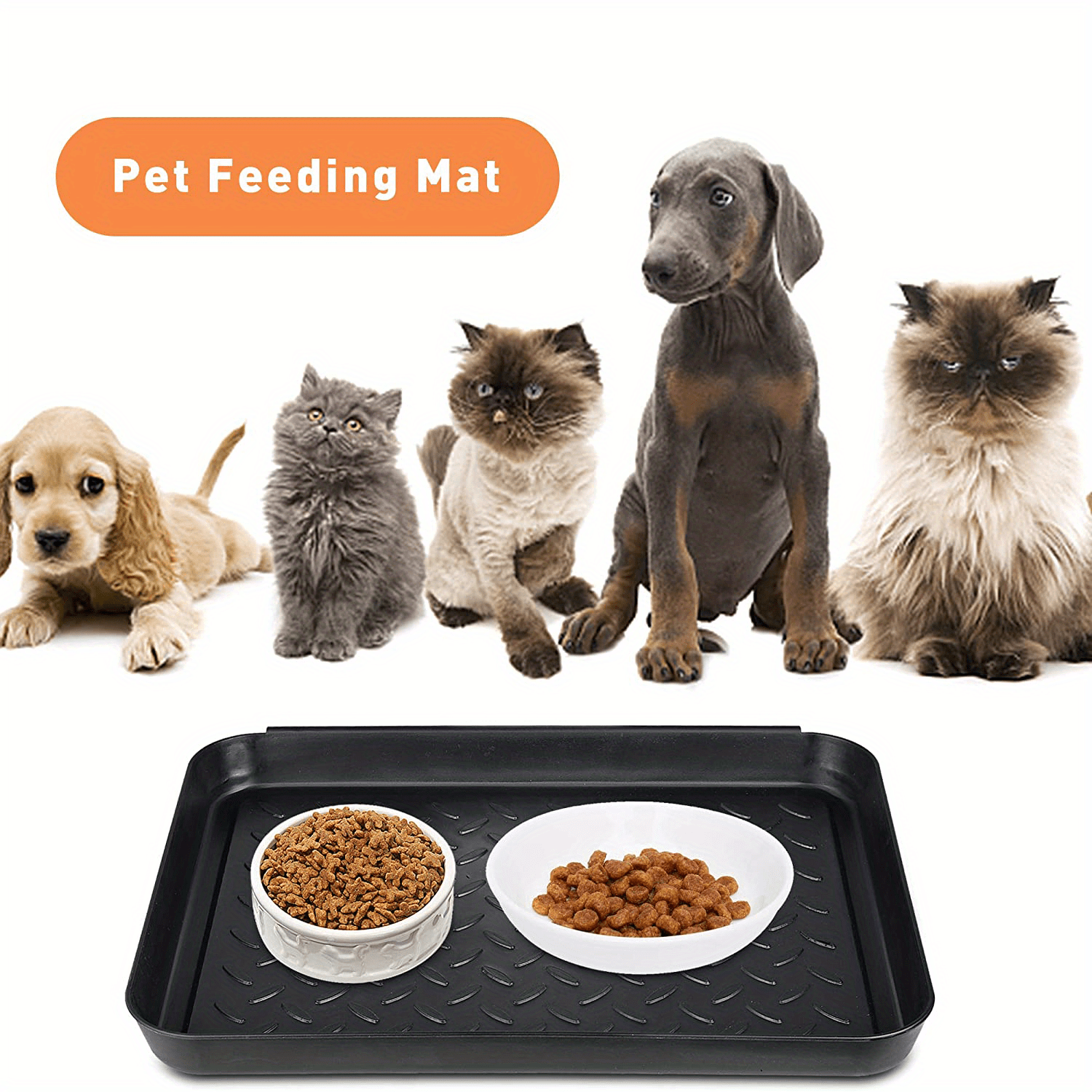 Dog Feeding Mat Absorbent Quick Dry Dog Bowl Mat With Non - Temu