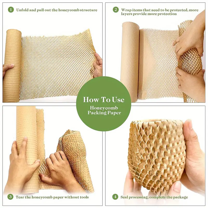 Honeycomb Packing Paper X 98.4' Paper Substitute Alternative - Temu