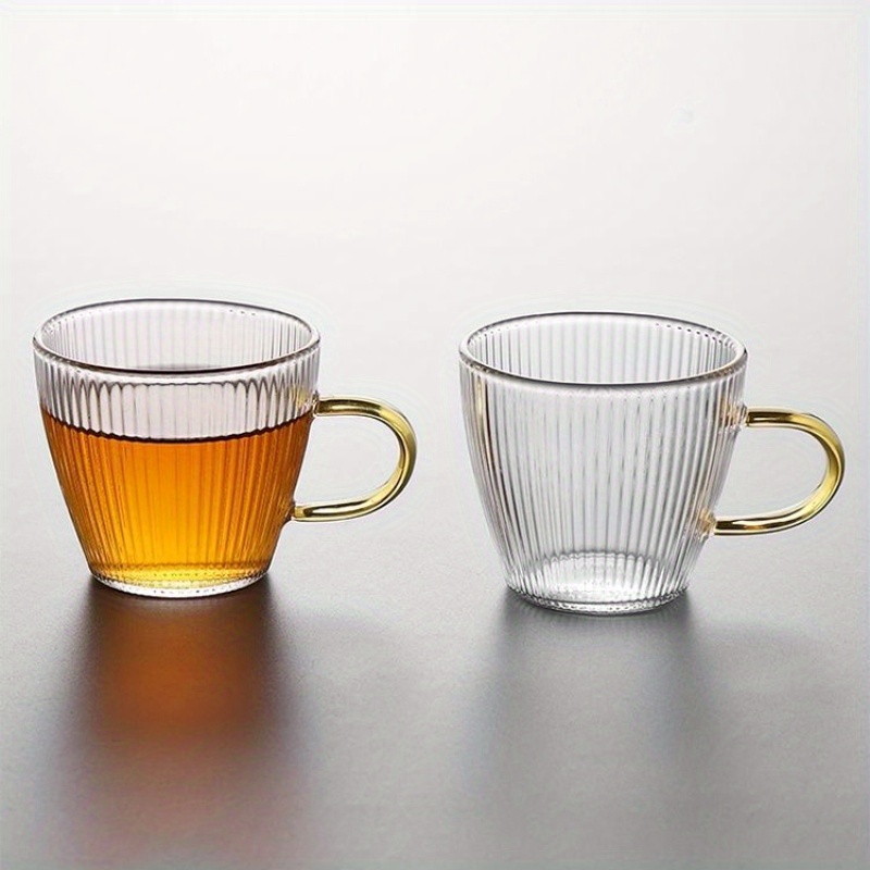 6pcs Tasses À Café Et Thé En Verre Mug En Verre Transparent - Temu