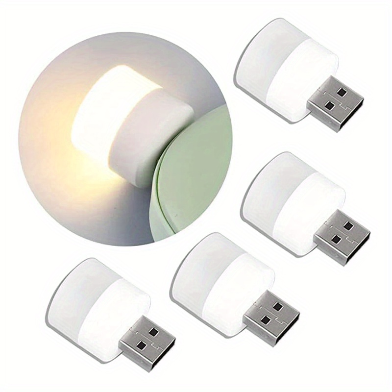 10pcs mini usb night light warm white eye protection book reading light usb plug computer mobile power charging led night lamp christmas gift halloween gift details 3