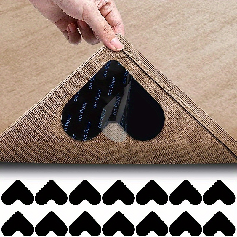 14PCS Non Slip Rug Gripper Carpet Runner Reusable Anti Slip Pads