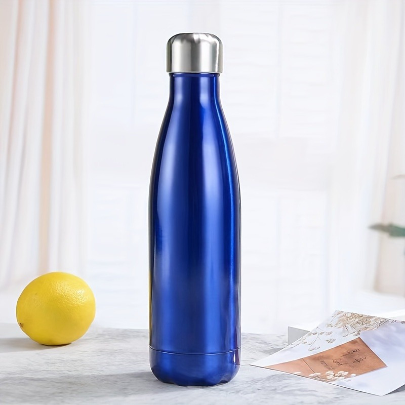 Solid Color Stainless Steel Insulation Cup, Double Layer Leakproof Vacuum  Water Bottle, Suitable For Outdoor Sports, Fitness, Car Driving - Temu