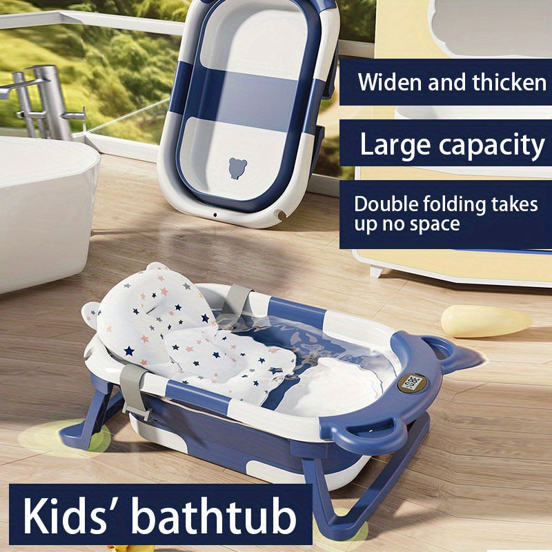 Baby Shower Portable Silicone Children Bathtub Accessories Baby Folding  Anti-skid Bathtub Swimming Pool Newborn Baby Products - Baby Tubs -  AliExpress