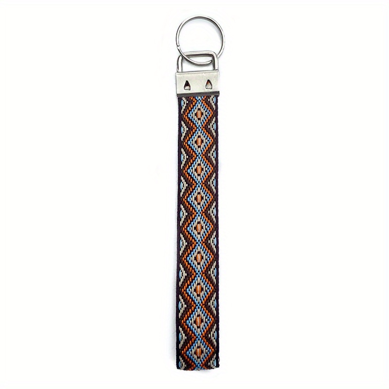 Vintage Wristband Keychain for Men, Wrist Lanyard Keychain, Backpack Pendant, Western Ethnic Key Chain, Christmas Styling & Gift,Temu