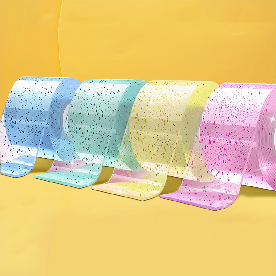 Supatmul Ruban adhésif Nano à bulles, activité créative à gonfler avec  paille, double face transparent, élastique, comme cadeau pour les fêtes,  jouet anti-stress : : Bricolage