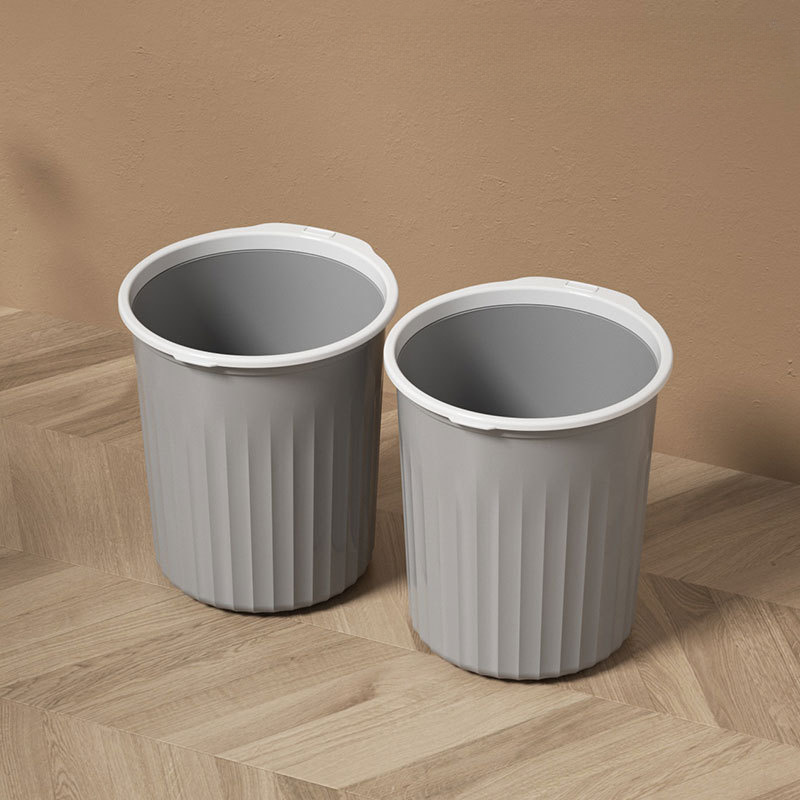 Plastic Lidless Trash Can, Medium Garbage Can With Pressure Ring, Kitchen  Bathroom Bedroom Living Room Dorm Office Toilet Garbage Can - Temu United  Arab Emirates