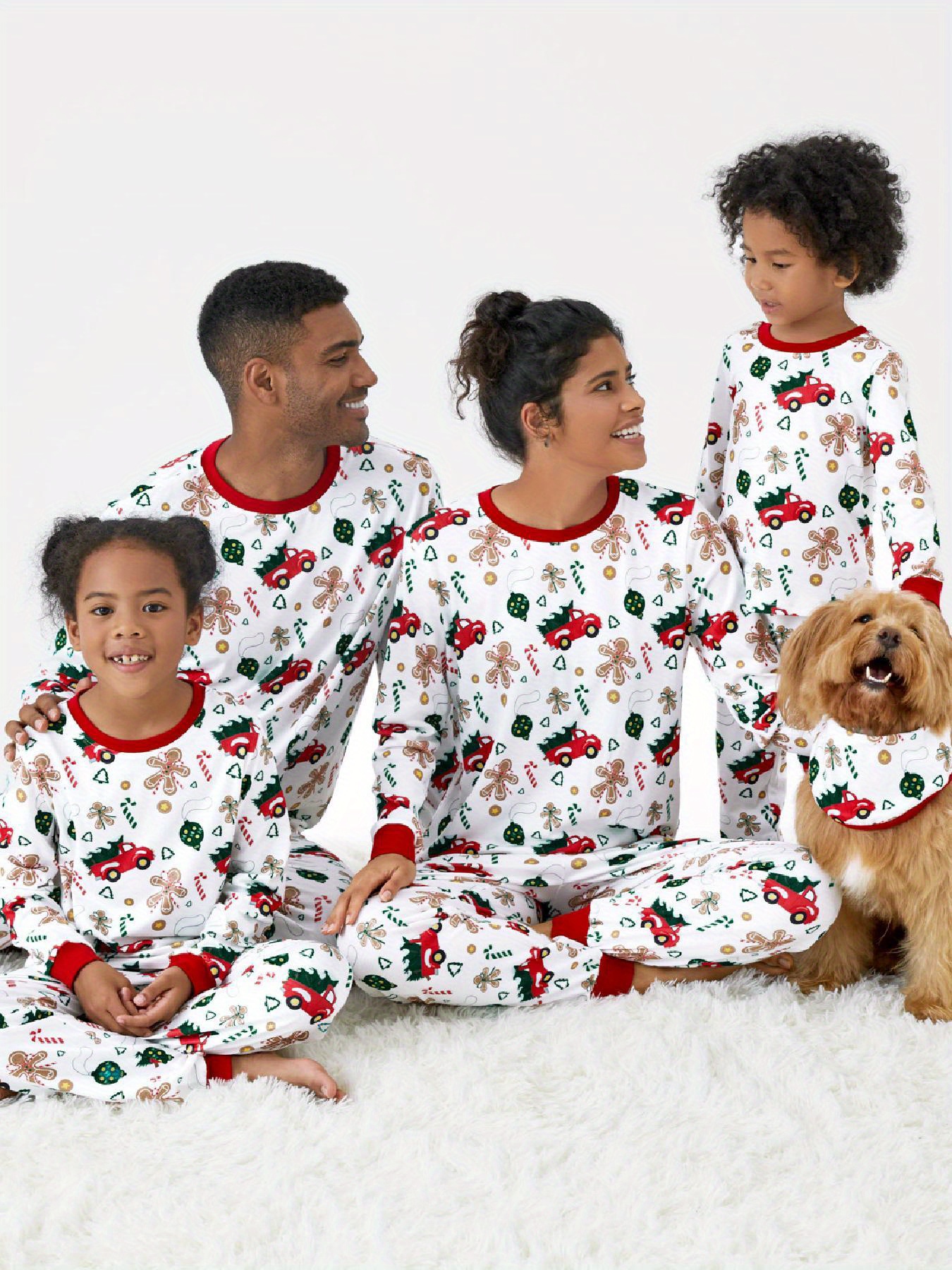 Red truck discount christmas family pajamas