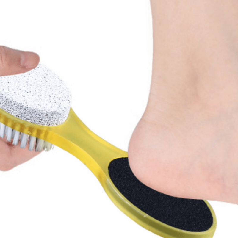 Pumice Stone Foot Scrubber - Pedicure Foot File with Handle for