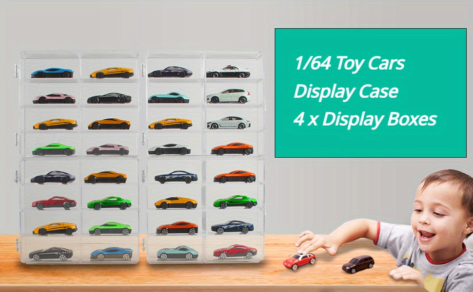 Toy Car Storage Organizer Display Cases With 48 Compartments - Temu  Philippines