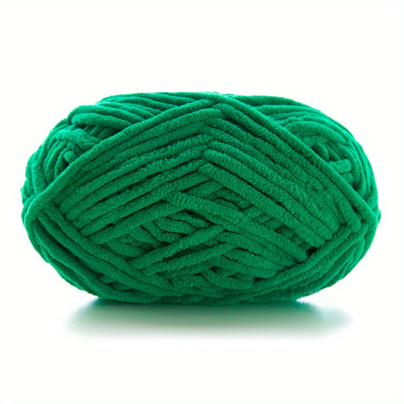 1pc Hand Diy Woven Coarse Wool Thread Ice Strip Thread Soft Comfortable  Yarn Knitting Crochet Yarn Hand-Knitted Line Velvet Yarn 1.76oz/pc