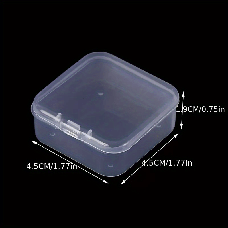 Small Jewelry Storage Box Lid Plastic Storage Containers - Temu