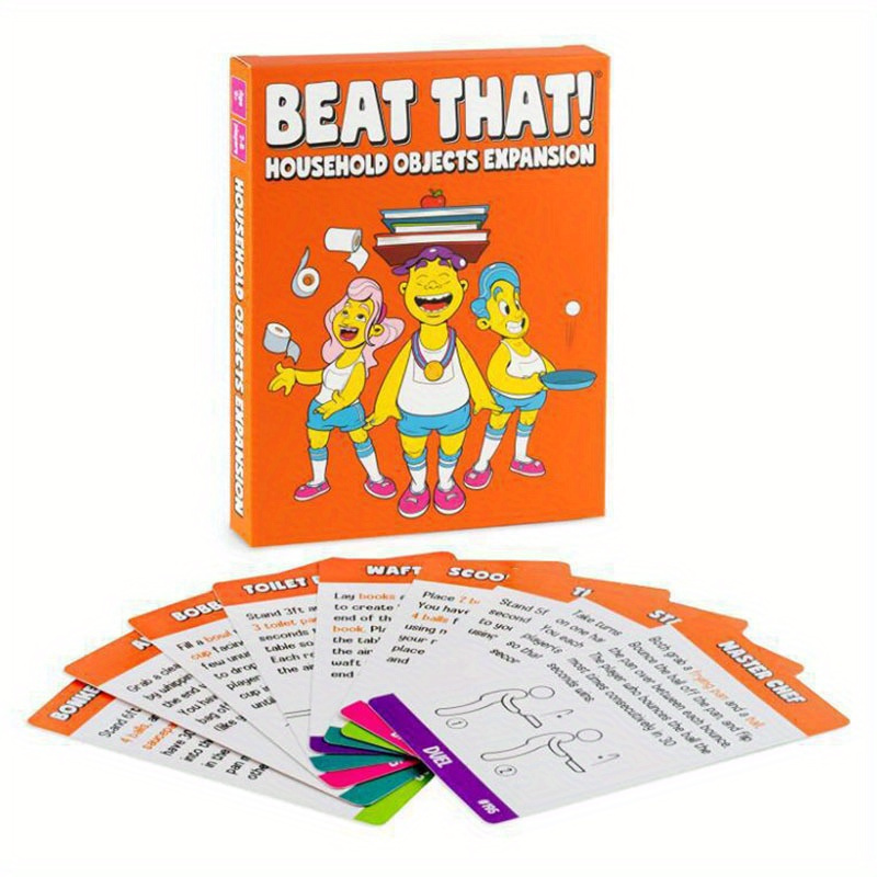 Fun Family Gathering Game For Children And Adults - Beat That- Defeat Him  With All English Board Game Cards - Temu Malta