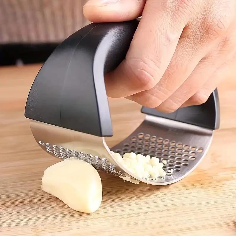 Garlic Press Rocker, Stainless Steel Garlic Presser, Garlic