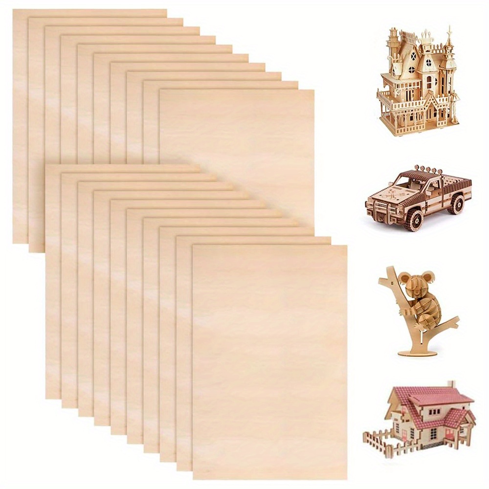 Balsa Wood Sheet for Model Making and Crafts DIY 30.4cm X 10cm 4mm  Thickness