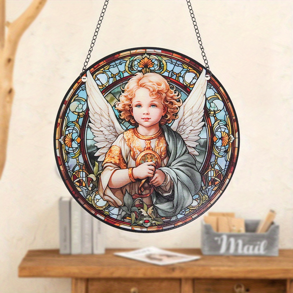 Guardian Angel Suncatcher Kit Craft Kits for Kids DIY Art Kit for Adults  Crafty Gift for Kids Stained Glass Kit Angel Craft 