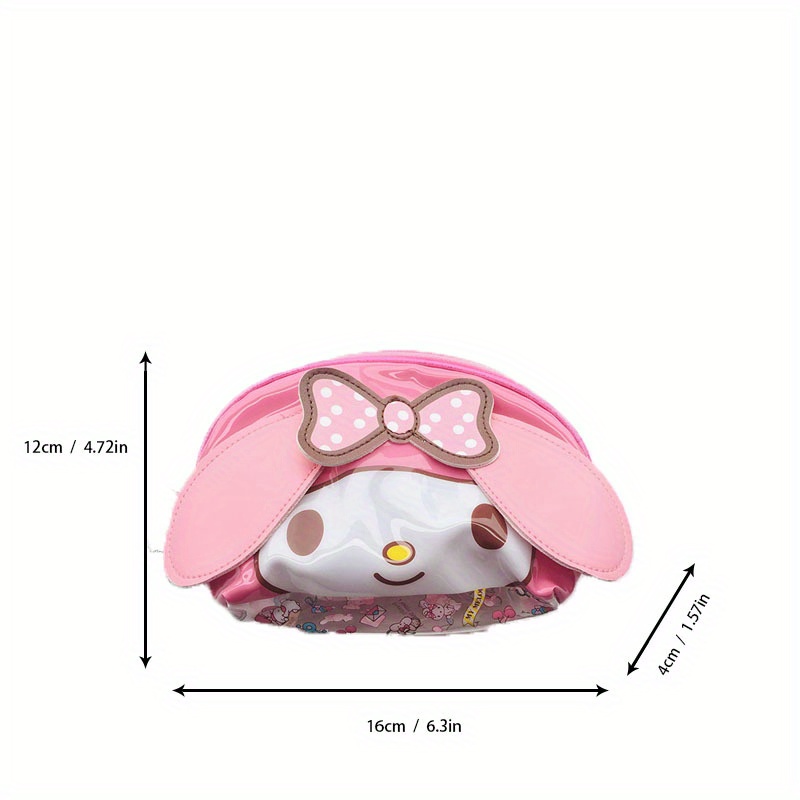 Miniso Portable Hello Kitty Cosmetic Bag, Cute Cartoon Nylon