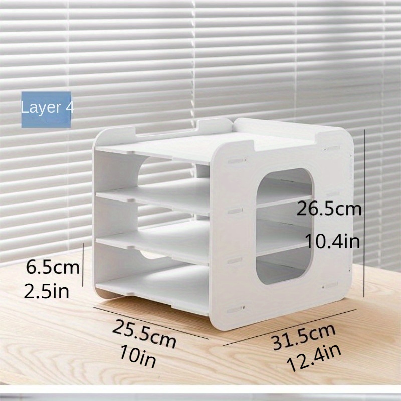 File Shelf Storage Information Shelf Desktop Creative Office Classified