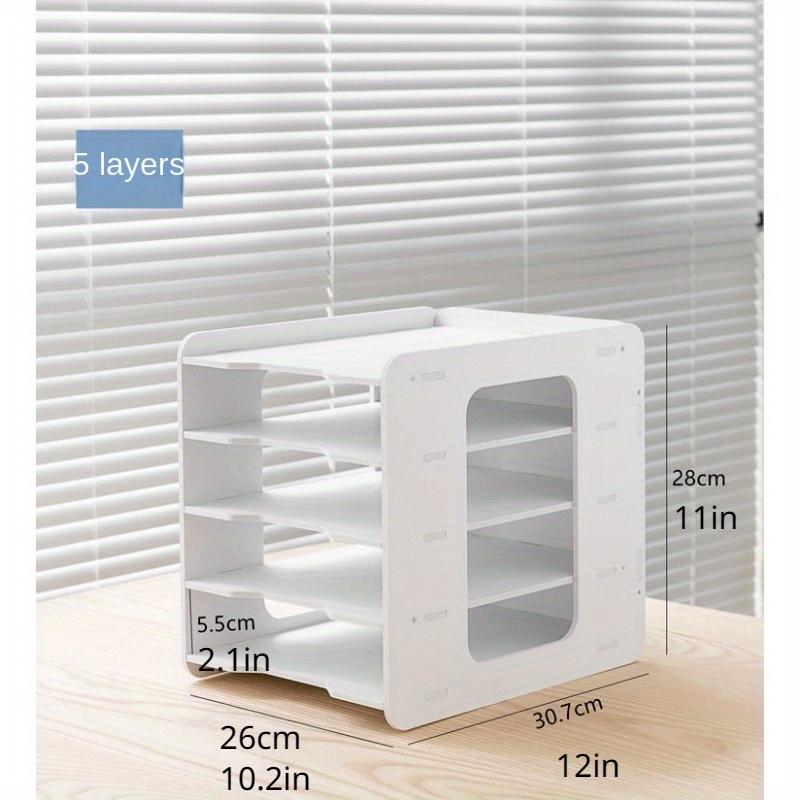 File Shelf Storage Information Shelf Desktop Creative Office Classified