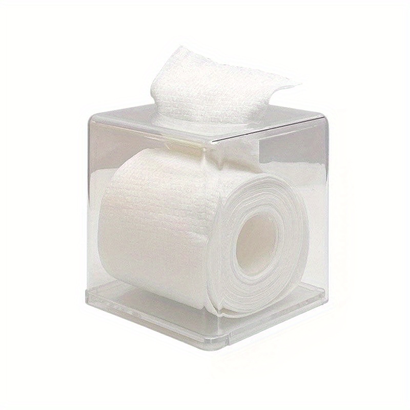 Square Clear Acrylic Bathroom Tissue Box Cover and Napkin Dispenser Holder