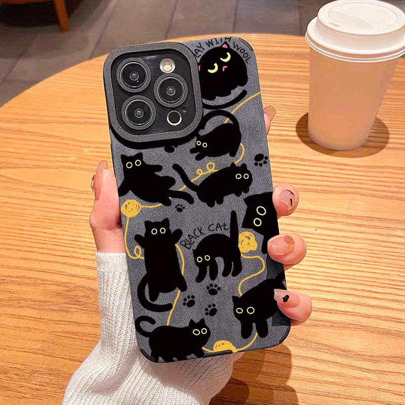 

Cat Pattern Design Shockproof Slim Protective Case Phone Case Camera Lens All Inclusive Phone Soft Case For Iphone15 Pro Max/ultra 11/ 12/13/14/x/xr/xs/plus/pro/pro Max Series