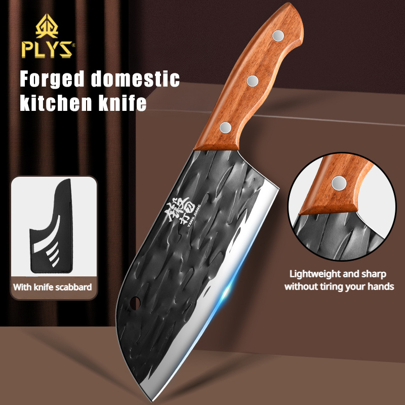 Plys Kitchen Knife, Forged Large Chopping Knife, Sharp Slicing Knife For  Home Outdoor Cooking - Temu