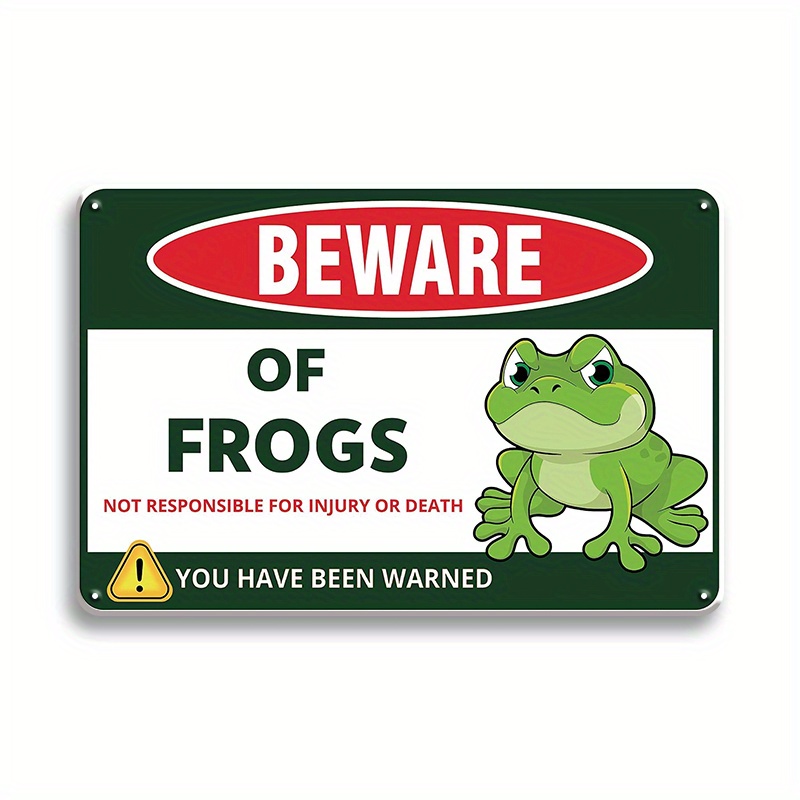 Frog Sign Decor Metal Sign Cute Frog Gifts Frog Lovers Women