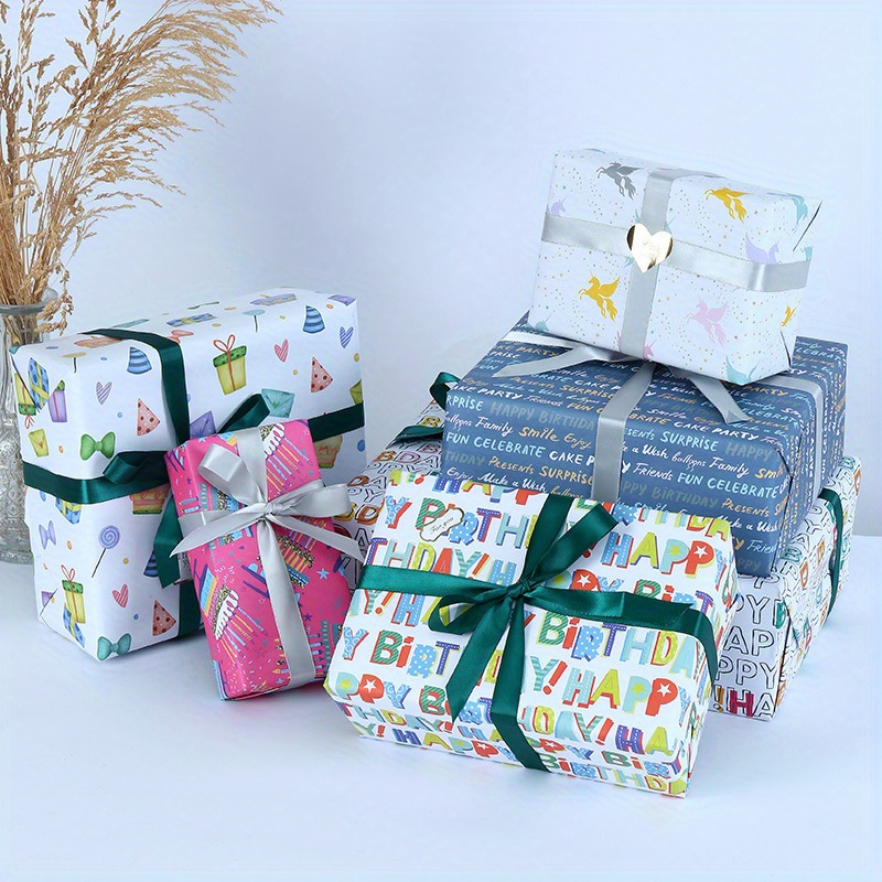 Gift Wrapping Paper Valentine's Day Birthday Gift Gift Box - Temu