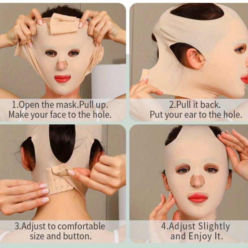 Reusable Law Pattern Lifting Plastic Face Mask V-Line Mask Chin
