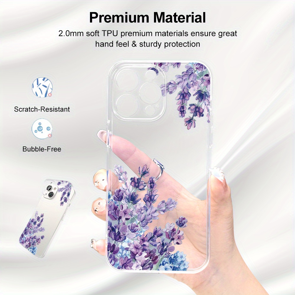 

Bauhinia Uv Print Clean Case 2.0mm Thickening Phone Cover 360 Degree Full Protection For 11, 12, 13, 14 Pro, 15, Xr, X, Xs, 7, 8 Plus, Se