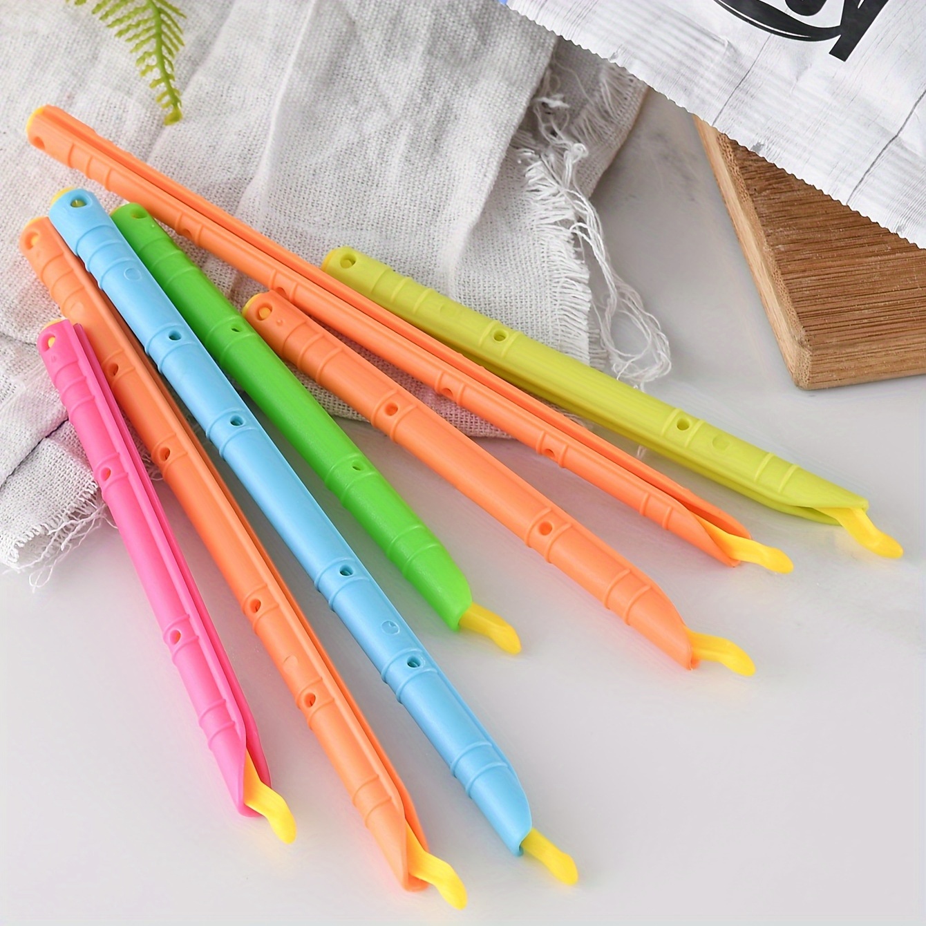 10Pcs binder clips Snack Bag Clips Stationery Clip Bag Clip Sealer