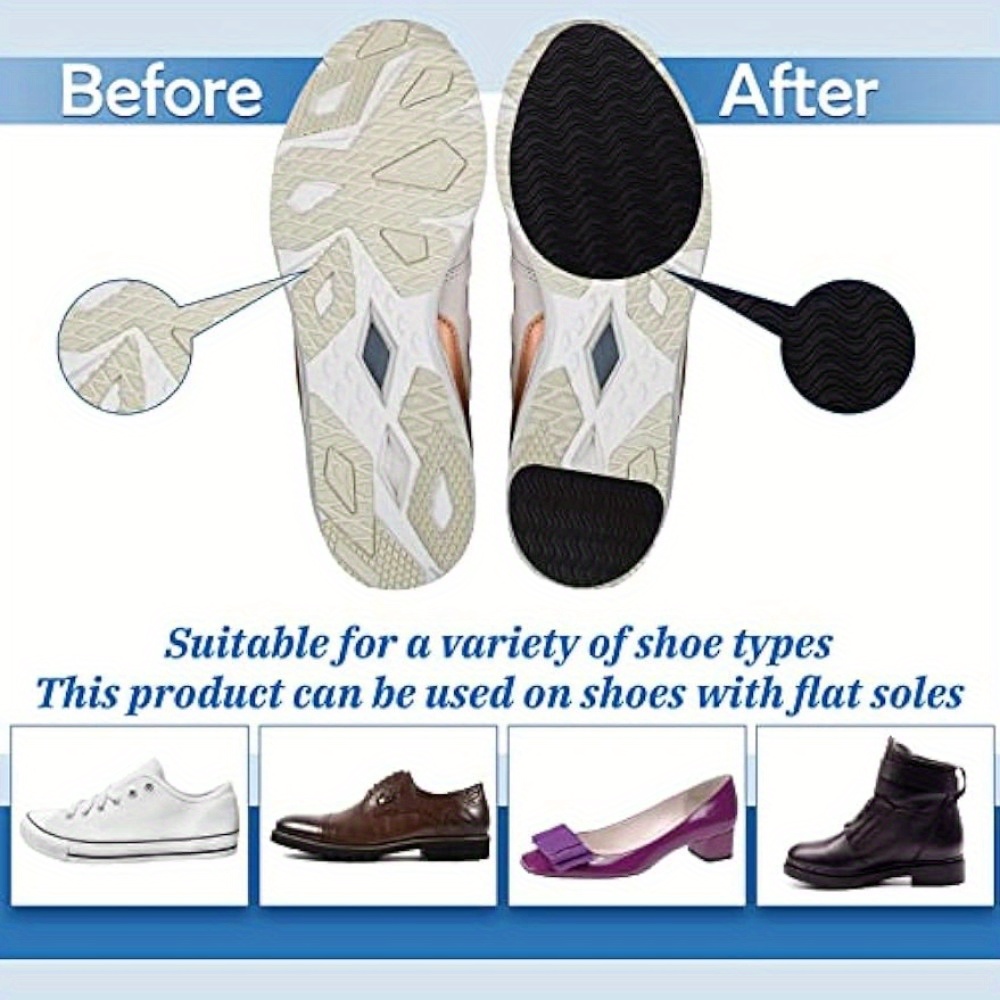  4Pairs Non Slip Shoe Pads Self-Adhesive Non Slip Pads for Shoes  for High Heel Shoes Noise Reduction Protection Sole : Health & Household
