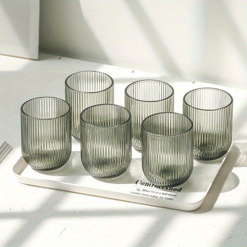 Japanese Water Ripple Glass Cup,High Temperature Resistant Glass for Coffee,  Tea, Juice, Milk 