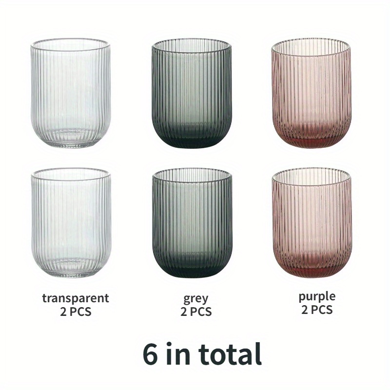 Vertical Striped Transparent Glass Water Cup Heat-Resistant Wavy Frozen  Drink Cup - China Glass Wine Glasses and Whisky Glass Cup price