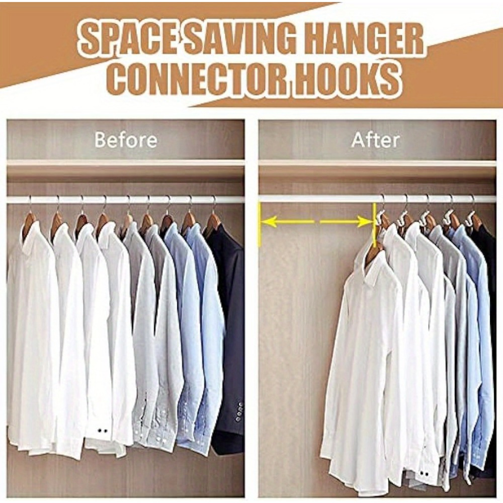 Wardrobe Clothes Hanger Connector Hanger Connection Hook - Temu