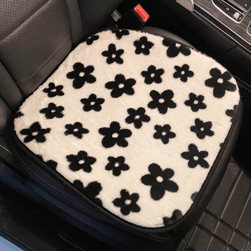 Leermoo Elevate Your Car's Comfort With Plush Car Seat Cushions!  Winter-ready, All-season, Heated Seat Covers In Chic Hound - Temu