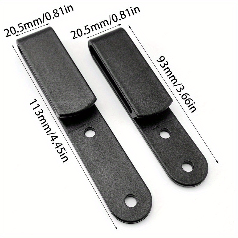 Kydex Knife Sheath Belt Clip  Belt Clips Kydex Holsters - Black 2 Tool  Parts Diy Kit - Aliexpress