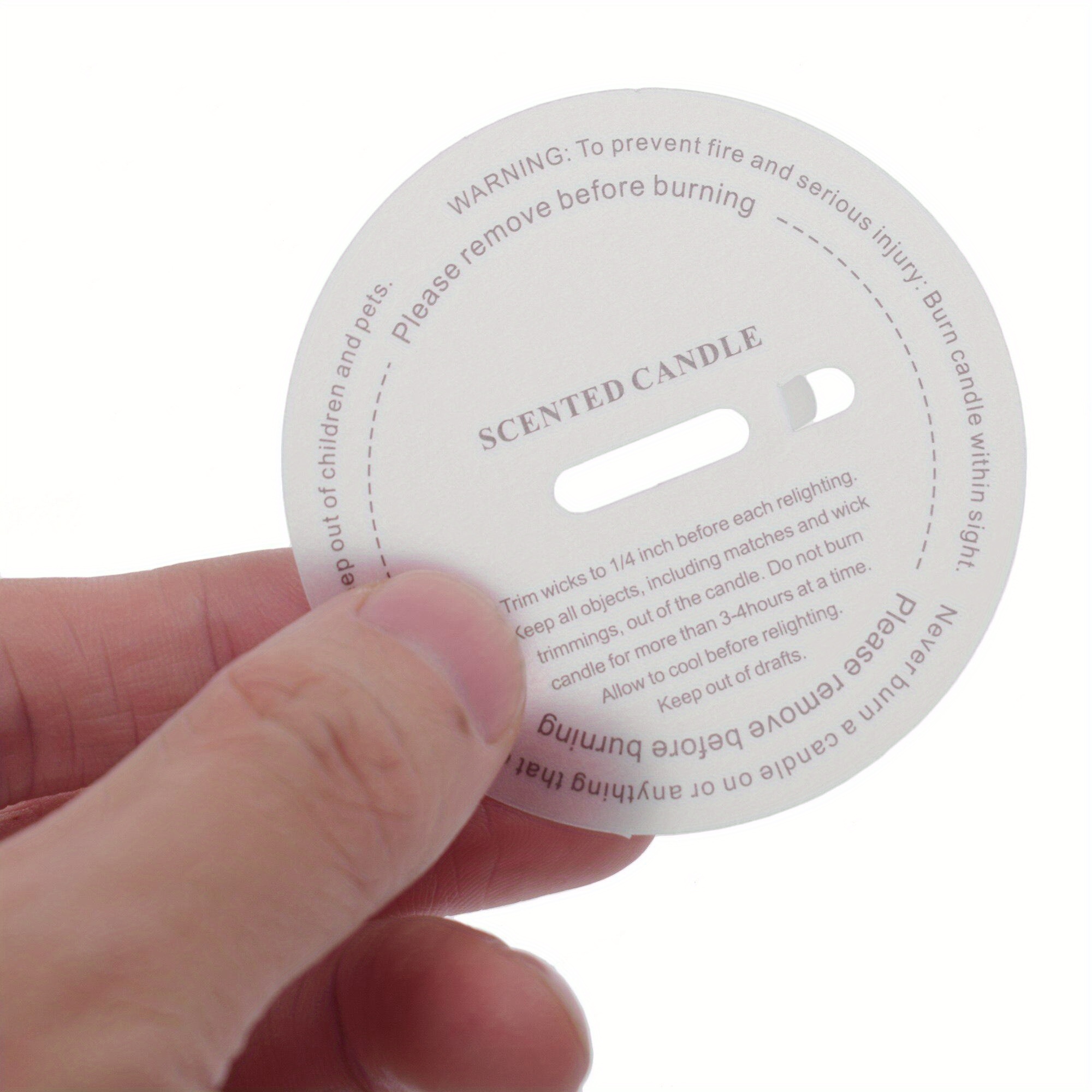 10pcs/Set Fragrance Candle Stickers DIY Manual Label Cup Sticker