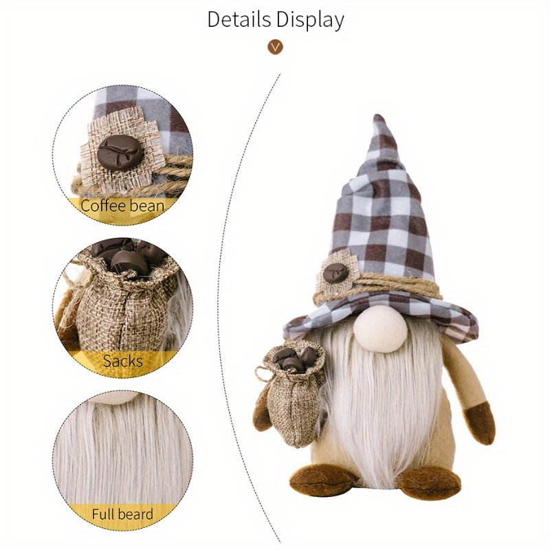 The Holiday Aisle® 2PCS Coffee Gnomes Coffee Bar Decor Accessories