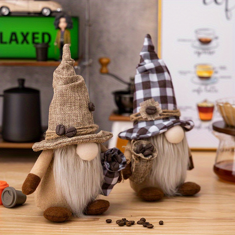 The Holiday Aisle® 2PCS Coffee Gnomes Coffee Bar Decor Accessories