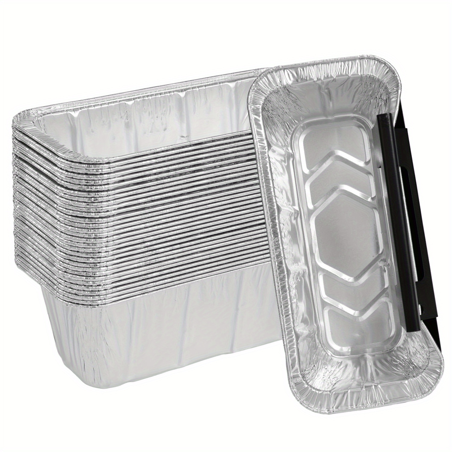 Aluminum Foil Pan Aluminum Pan Disposable Aluminum Foil Pan, Durable  Disposable Grill Dripping Grease Tray