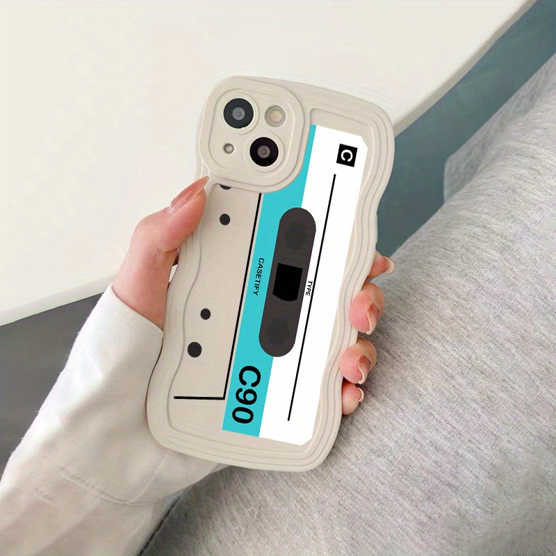 Shockproof Cassette Tape Phone Case Cover For iPhone 15 14 13 12 11 Pro Max  XR 8