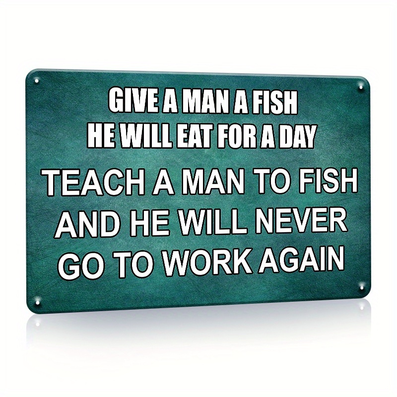 Gone Fishing Sign Plaque Funny Fishing Gifts For Men Man Cave Shed