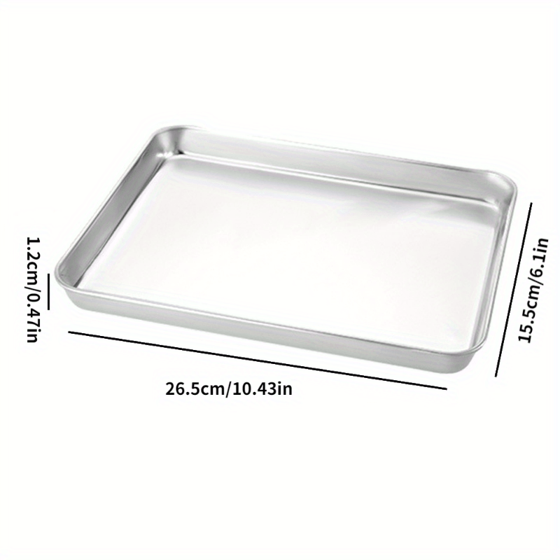 Stainless Steel Rectangular Baking Sheet Tiramisu Deep - Temu