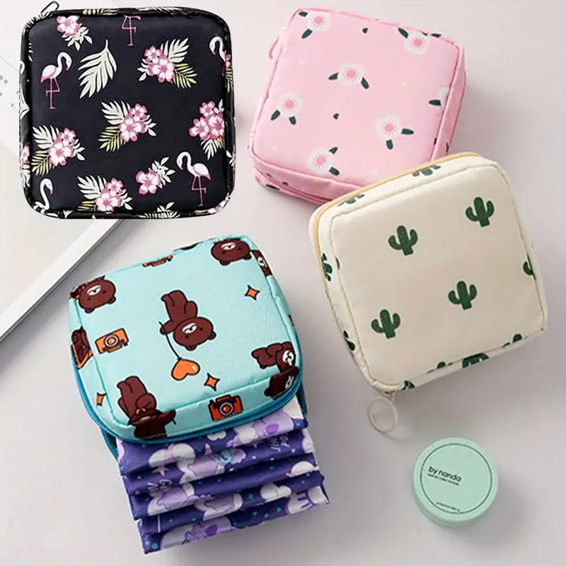 Portable Tampon Bags Sanitary Napkin Storage Bag Make Up - Temu