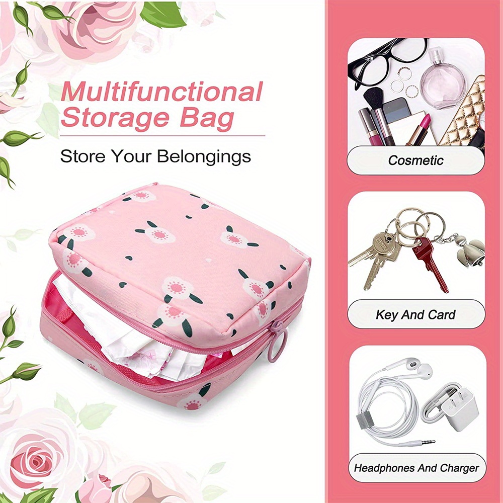 Portable Tampon Bags Sanitary Napkin Storage Bag Make Up - Temu