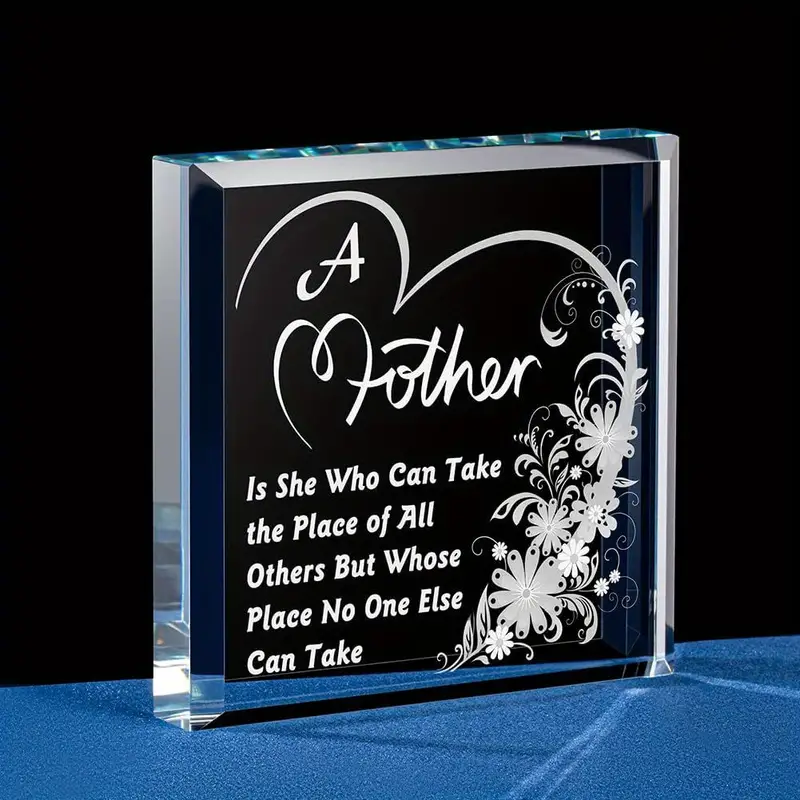 Acrylic Square Plaque mom Gifts From Son Daughter Square - Temu